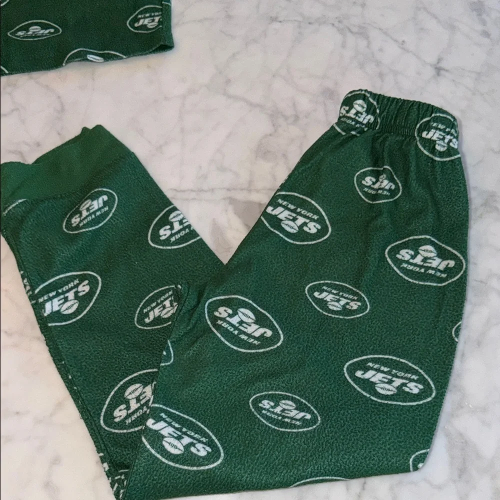 NFL Green Jets Logo Sleepwear Set 5/6Y